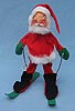 Annalee 7" Santa on Skis with Poles - Near Mint - C8-75