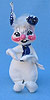 Annalee 7" Country Bunny with Blue Bandana - Mint - D1-72