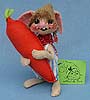 Annalee 7" Country Boy Bunny with Carrot - Mint - D1-81