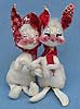 Annalee 7" Country Boy & Girl Bunny in Red Bandana - Excellent - D1-D2-72redsqxa