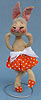Annalee 7" Ballerina Bunny in Orange Tutu - Excellent - D10-79orsq