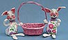 Annalee 7" Two Country Bunnies with Basket - Mint - 1977 - D2-77xx