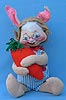 Annalee 18" Country Boy Bunny with Carrot - Near Mint - D40-81