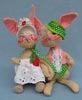 Annalee 7" E.P. Boy & Girl Bunny - Mint - D8-D6-82