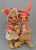 Annalee 7" E.P. Boy & Girl Bunny - Near Mint - D8-D7-80sma