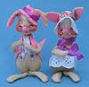 Annalee 7" E.P. Boy & Girl Bunny - Mint - D8-D7-80