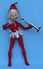 Annalee 10" Red Elf with Tinsel and Trumpet - Mint - E22-55rtox1