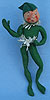 Annalee 10" Green Elf with Tinsel - Near Mint - E22-58gw