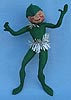 Annalee 10" Green Elf with Tinsel - Mint - E22-58gxx