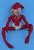 Annalee 10" Red Elf with Tinsel - Mint - E22-58rxo