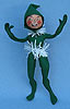 Annalee 10" Green Elf with Tinsel - Mint - E22-61g
