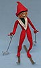 Annalee 10" Red Ski Elf with Goggles - Excellent - E224-63rgog