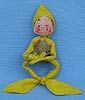 Annalee 10" Yellow Elf with Burlap Vest - Mint - EV-64xx