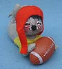 Annalee 7" Football Mouse with Plastic Football - Mint / Near Mint - G401-81