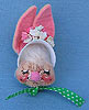 Annalee 3" Girl Bunny Head Pin - Mint - G671-82xx