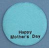 Annalee 4" Tourquoise Happy Mother's Day Personalized Base - Mint - HapMomDaybl