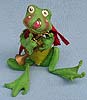 Annalee 10" Frog with Trumpet - Excellent - J19-69a