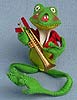 Annalee 10" Frog with Trumpet - Mint - J19-69