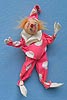 Annalee 10" Pink Clown - Very Good - J23-69a