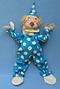 Annalee 18" Blue Clown - Very Good - J24-69a