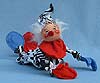 Annalee 10" Black & White Clown Open Eyes - Mint   - L502-75ox