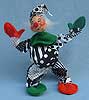Annalee 10" Black & White Clown Open Mouth - Mint  - L502-75