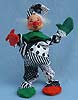 Annalee 10" Black & White Clown Yelling - Mint  - L502-75yell