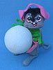 Annalee 7" Mouse with Snowball - Near Mint - M102-67