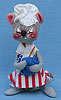 Annalee 7" Patriotic Colonial Girl Mouse - Excellent - M492-75axx