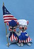 Annalee 7" Patriotic Colonial Boy & Girl Mouse - Near Mint - M493-M492-75-1