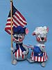 Annalee 7" Patriotic Colonial Boy & Girl Mouse - Excellent / Very Good - M493-M492-75b