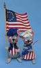 Annalee 7" Patriotic Colonial Boy & Girl Mouse - Excellent / Very Good - M493-M492-75c