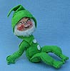 Annalee 7" Lime Green Gnome with Buttons - Very Good - M60-66lg