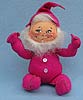 Annalee 12" Fushia Gnome with Buttons - Mint - M61-67ox