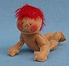 Annalee 7" Baby with Red Feather Hair - Mint - M72-61rxx