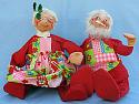 Annalee 18" Mr & Mrs Santa - Very Good - N37-N36-73a