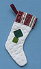 Annalee 10" Quilted Victorian Stocking - Mint - QTST-87