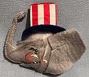 Annalee 3" Elephant Head Pin -  Mint - R1-68