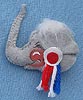 Annalee 3" Elephant Head Pin - Mint/ Near Mint - R1-72x