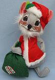 Annalee 12" Mr Santa Mouse 1980 - Mint - R200-80