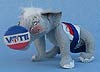 Annalee 8" Patriotic Elephant with VOTE Button - Mint - R3-72mint
