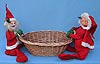 Annalee 18" Mr & Mrs Santa with Basket - Near Mint / Excellent - R33-68a