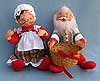 Annalee 18" Mr & Mrs Santa with Basket - Mint - R33-84