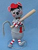Annalee 7" Baseball Mouse #1 - Mint - R400-83