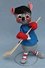 Annalee 7" Hockey Mouse - Mint - R402-80oxt