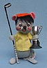 Annalee 7" Golfer Boy Mouse - Mint / Near Mint - R406-74