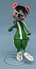 Annalee 7" Jogger Mouse in Green - Near Mint - Signed - R409-79s