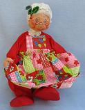 Annalee 18" Mrs Santa Cardholder 1973 - Near Mint - R42-73a