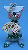 Annalee 7" Card Player Girl Mouse - Mint - R431-73