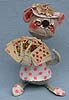 Annalee 7" Card Player Girl Mouse - Very Good - R431-77xxa